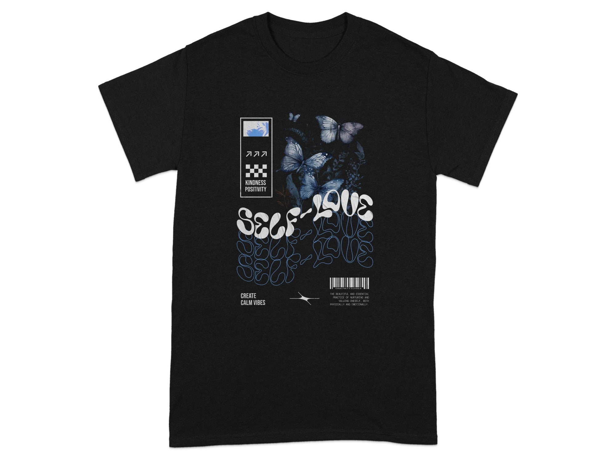 Self-Love Choose Calm Vibes Graphic T-Shirt