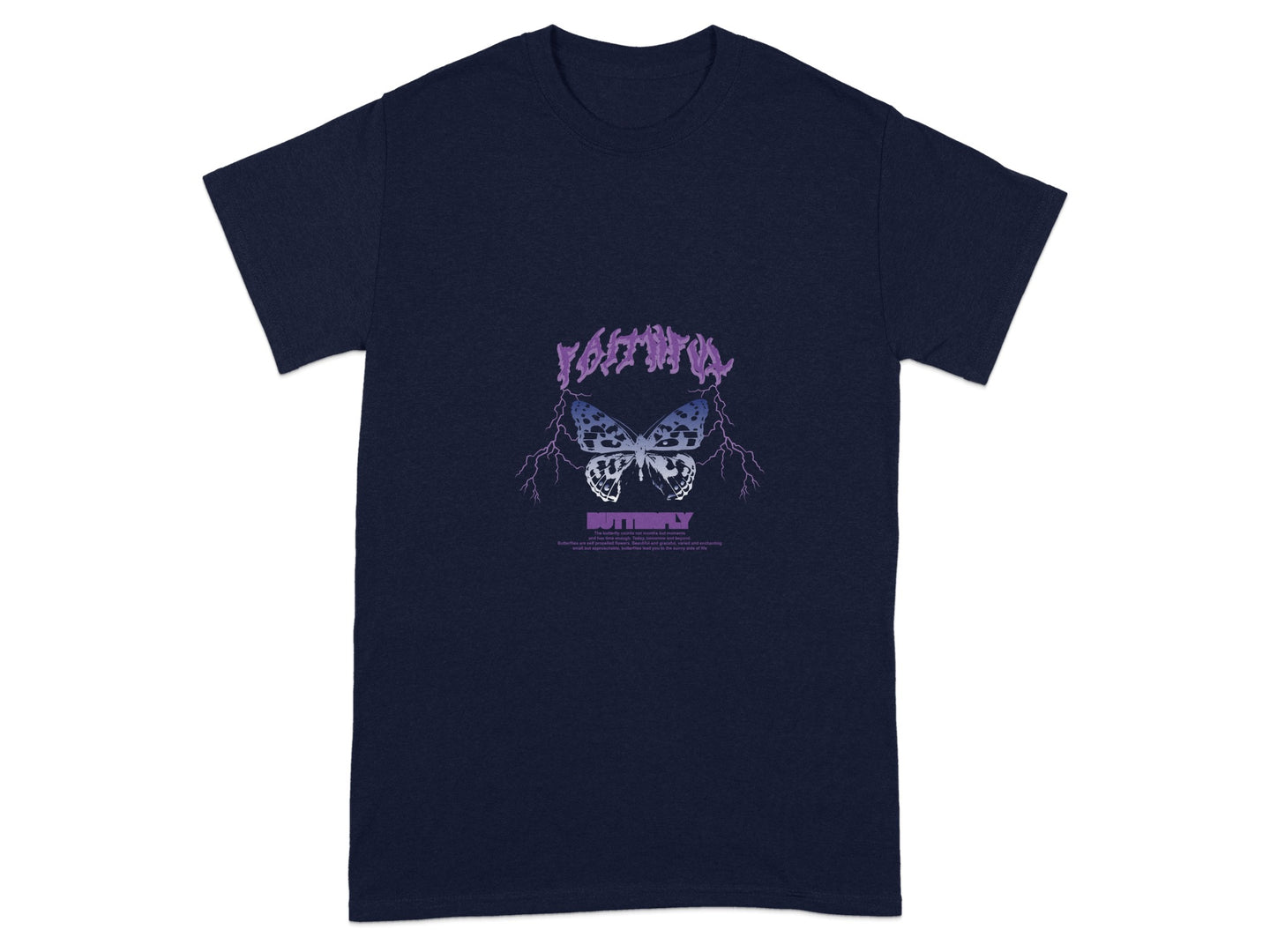 Butterfly Graphic Tee with Unique Creative Design