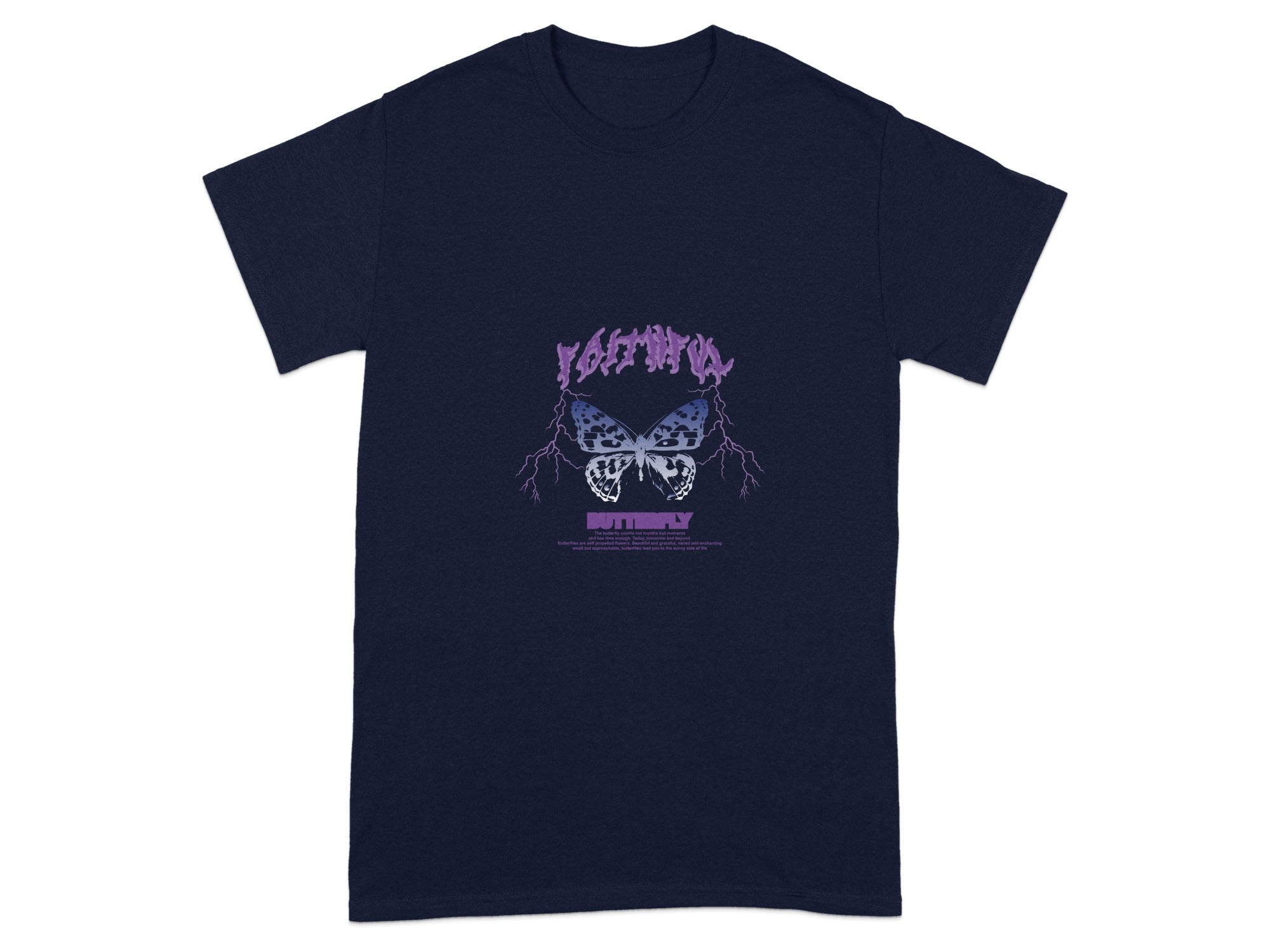 Butterfly Graphic Tee with Unique Creative Design
