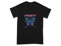 Anxiety Struggle Butterfly Graphic T-shirt