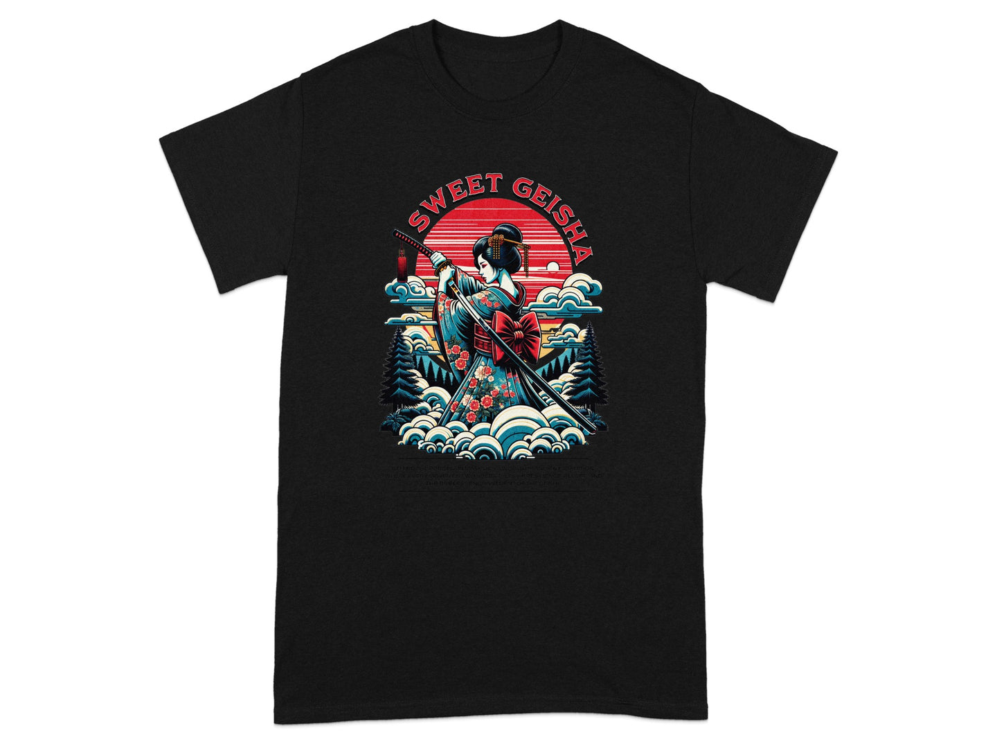 Sweet Geisha Graphic Short-Sleeve T-Shirt