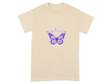 Butterfly Graphic Tee with Purple Details Shirt