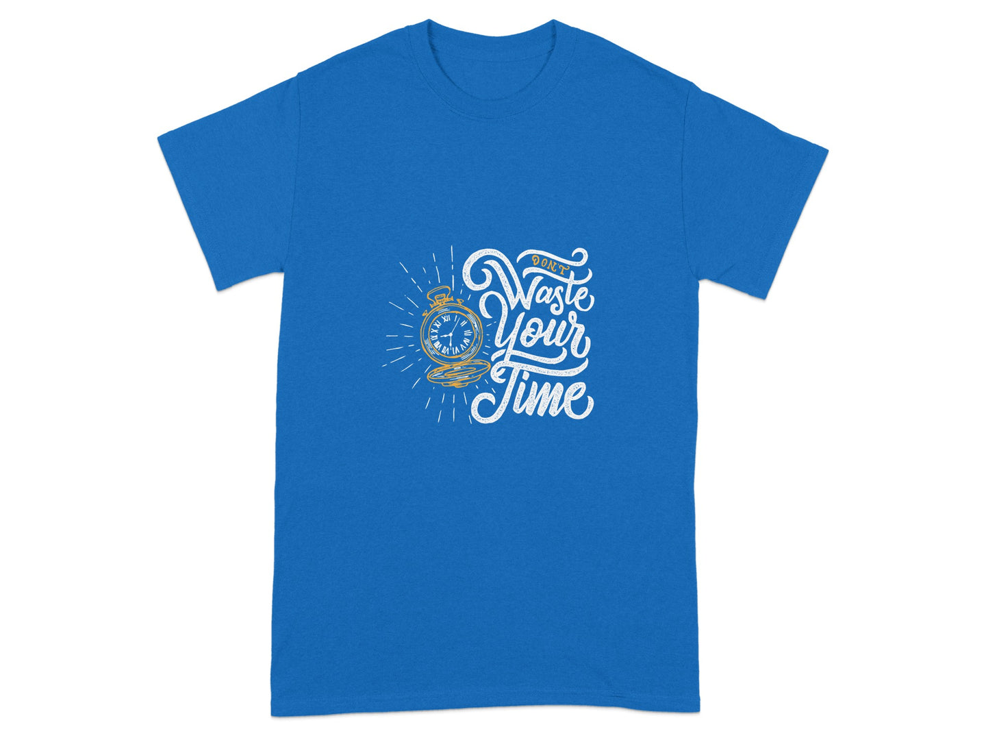 Waste Your Time Blue Graphic Tee