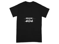 Error 404 T-Shirt with Glitch Effect Design Graphic