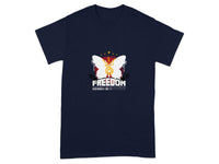 Freedom Butterfly Design Graphic Tee
