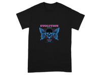 Evolution Skull Butterfly Graphic Print T-Shirt