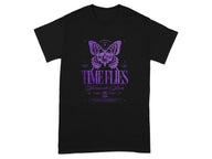 Time Flies Moments Noir Butterfly Graphic T-shirt