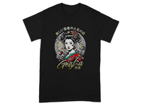 Japanese Geisha Graphic Short Sleeve Unisex T-Shirt