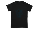 Gothic Skull and Flowers Graphic T-Shirt