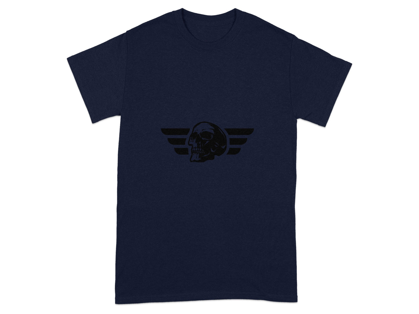 Skull with Wings Graphic Design T-Shirt