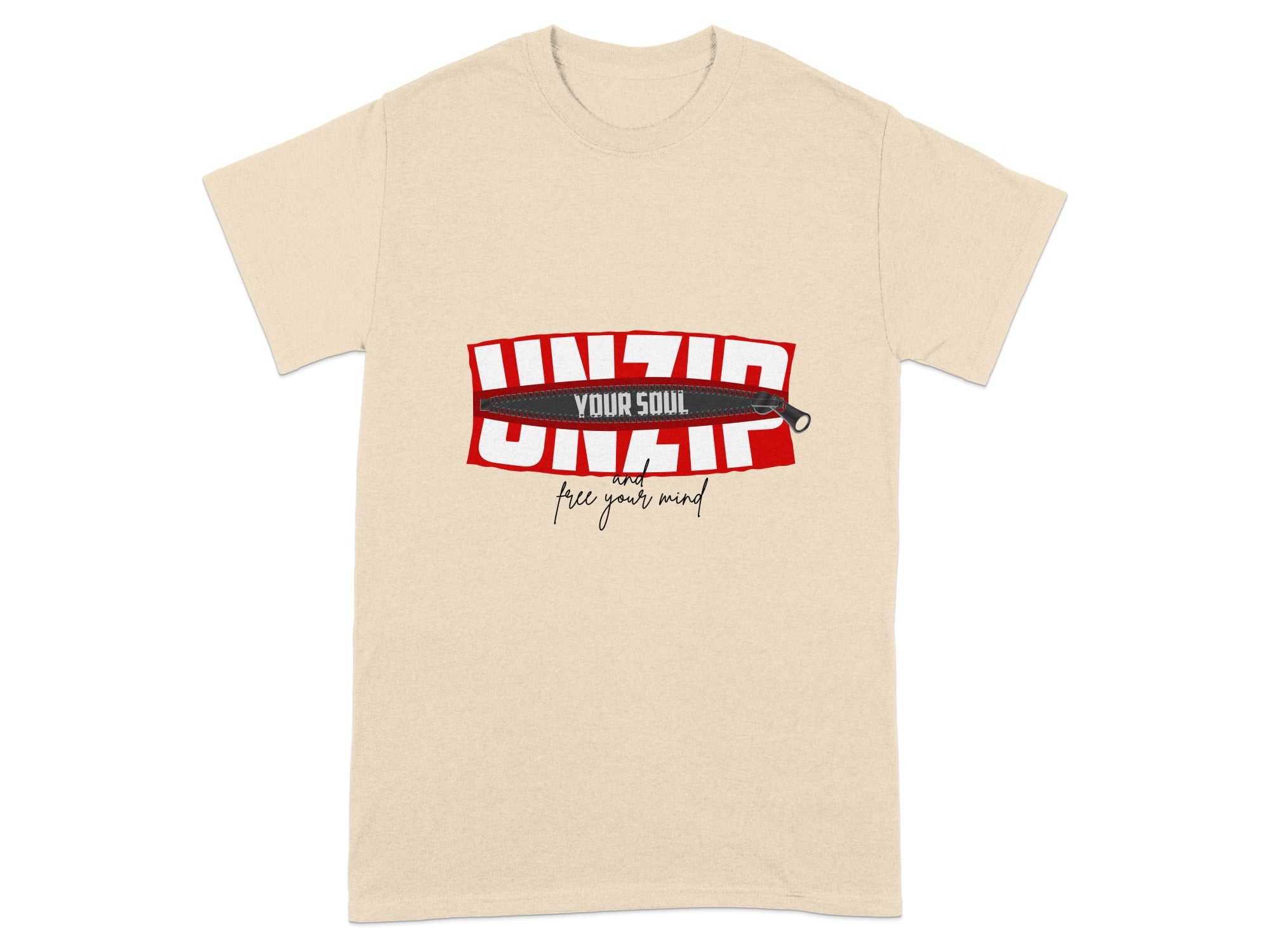 Unzip Your Soul Free Your Mind Graphic T-shirt