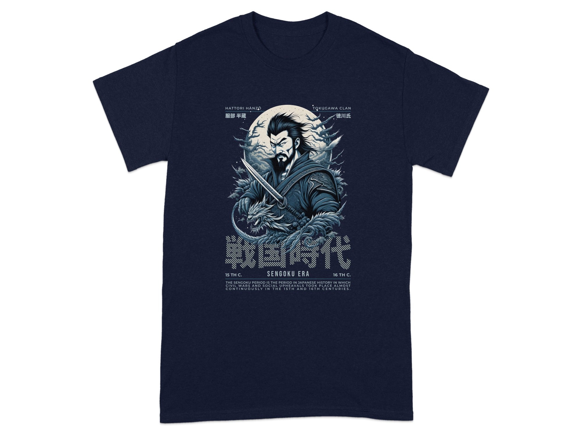Samurai Warrior Sengoku Era Graphic T-Shirt
