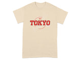 Explore the Tokyo Graphic Red Circle Design T-Shirt