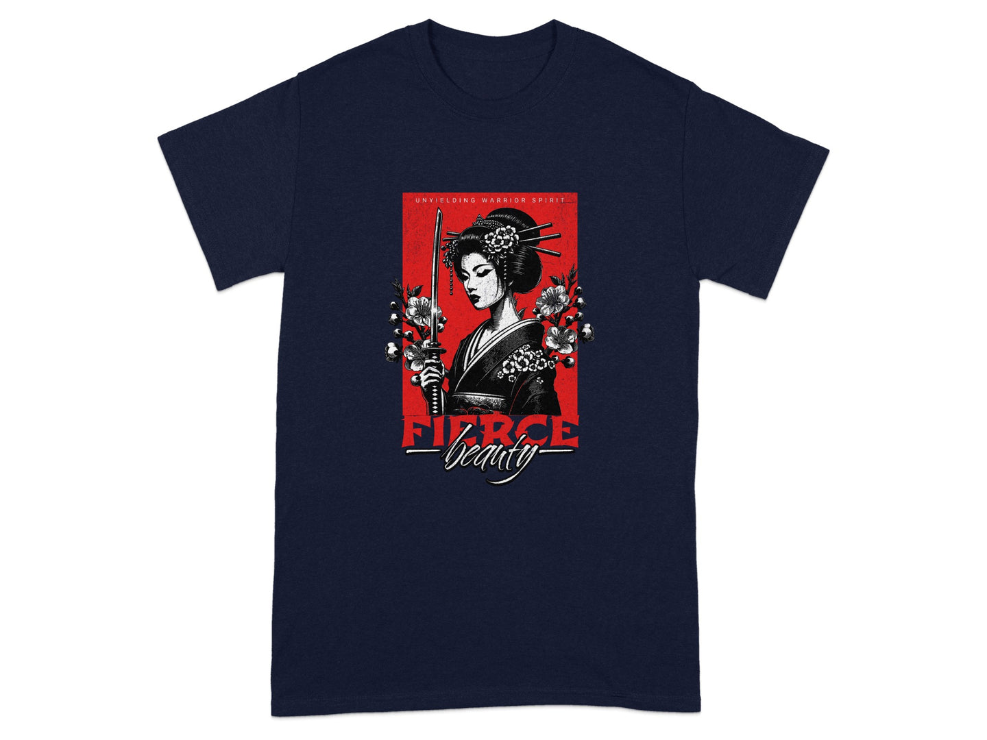 Unyielding Warrior Spirit Fierce Beauty Graphic Shirt
