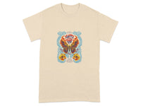 Vibrant Psychedelic Festival Butterfly T-Shirt