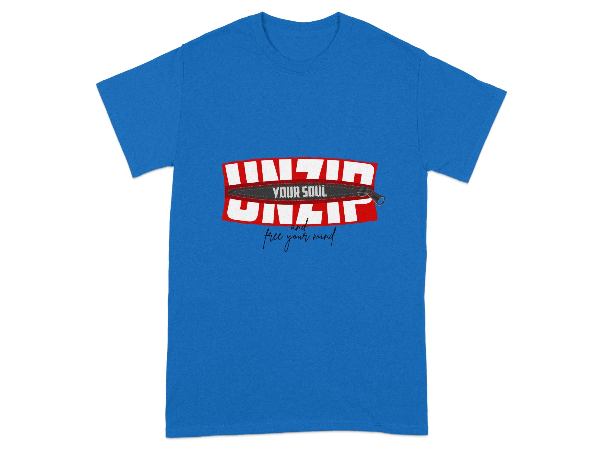 Unzip Your Soul Free Your Mind Graphic Shirt