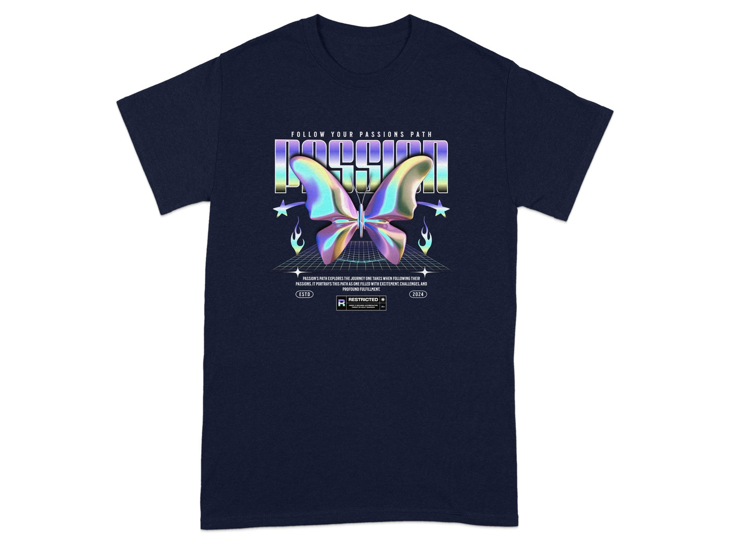 Follow Your Passions Path Butterfly Tee