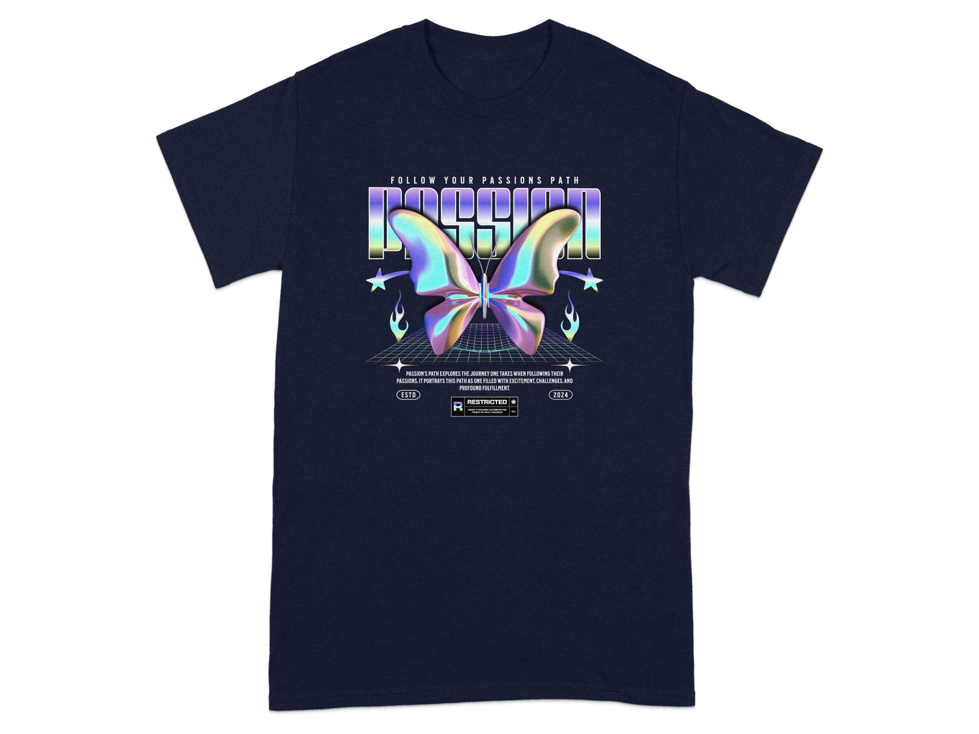Follow Your Passions Path Butterfly Tee