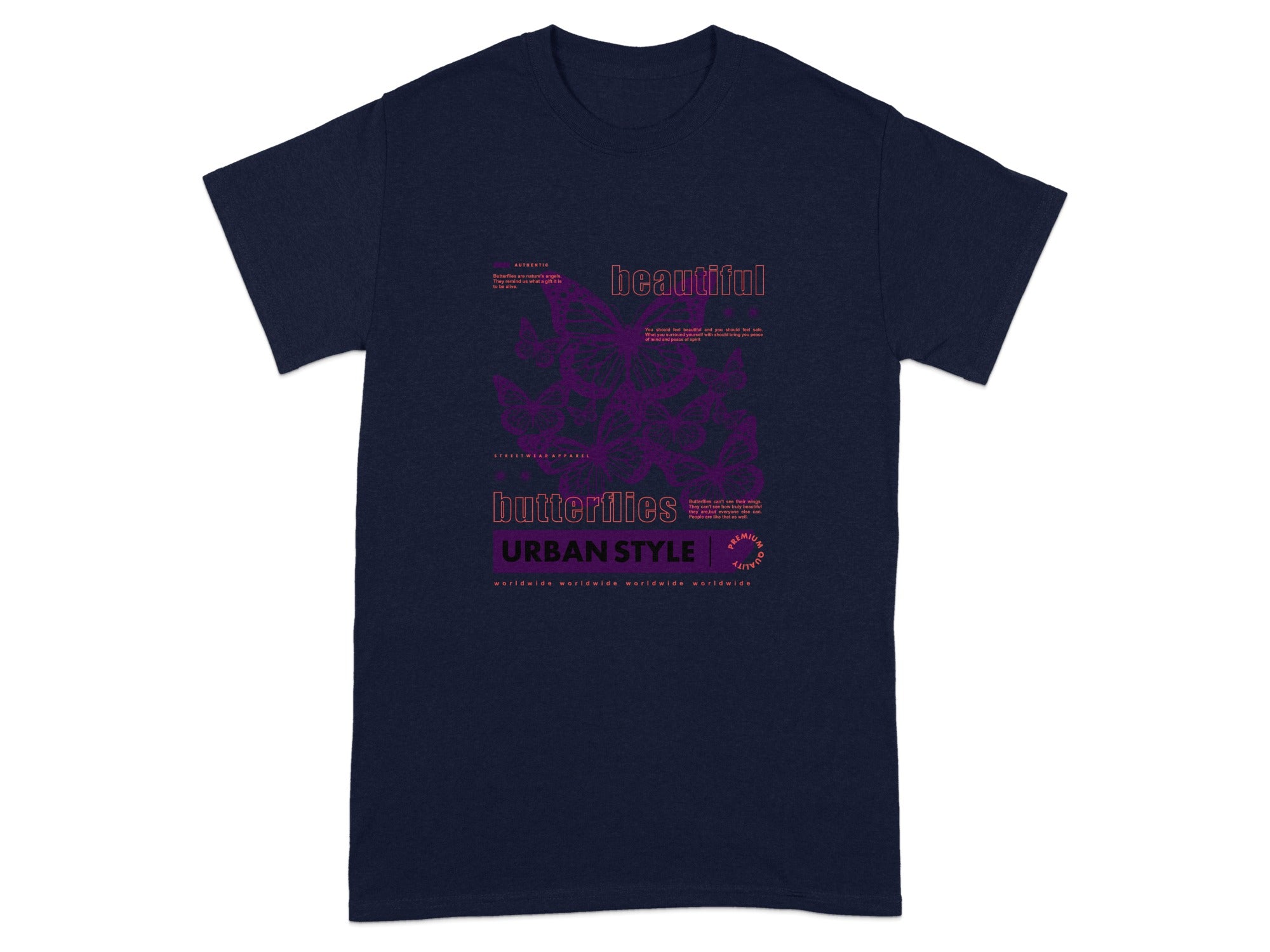 Beautiful Butterflies Urban Style T-Shirt