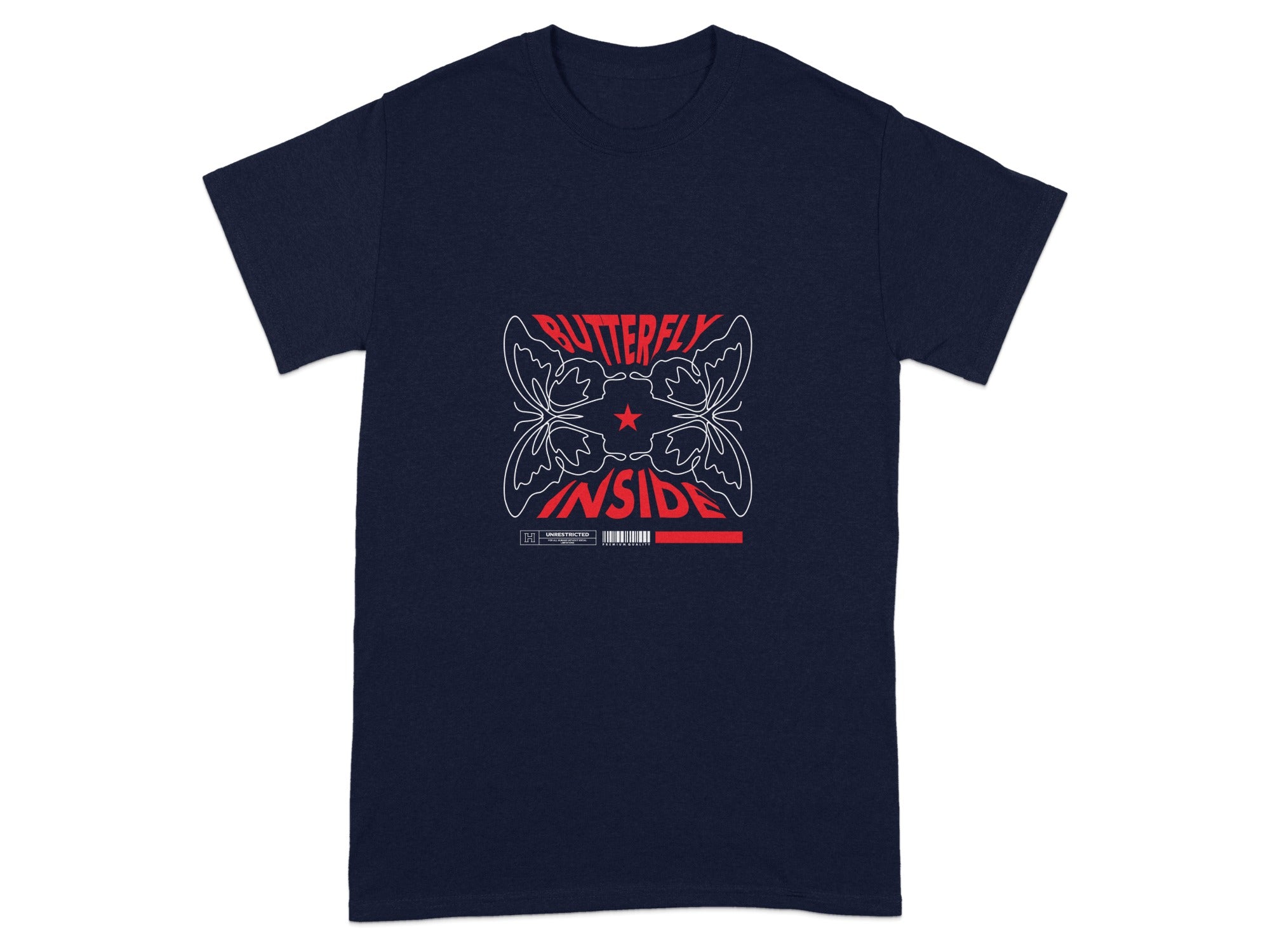 Butterfly Inside Graphic Tee Shirt