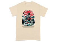 Sweet Geisha Artistic Print on Casual Fashion Shirt