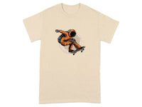 Astronaut Skateboarding Graphic Short-Sleeve T-shirt
