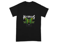 Graphic Butterfly Print Black T-Shirt Product