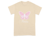 Believe in Miracles Butterfly Print T-Shirt